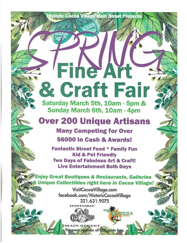 2022 Spring Fine Art & Craft Fair in Historic Cocoa Village