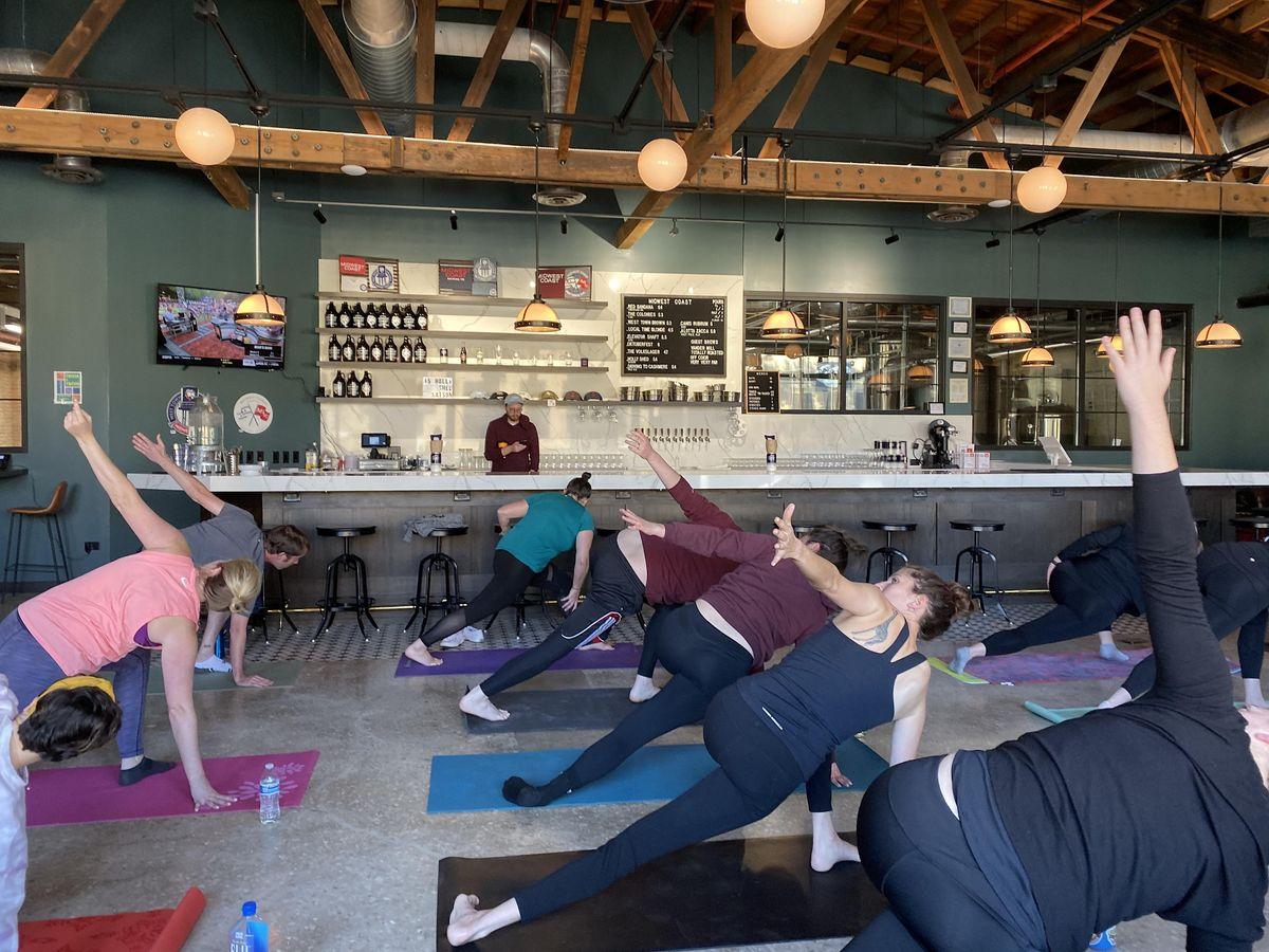 Yoga at Midwest Coast Brewing