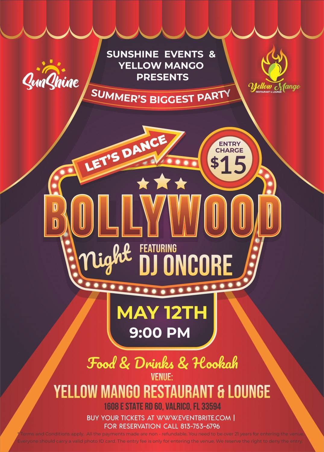 Bollywood Night at Brandon (Tampa)