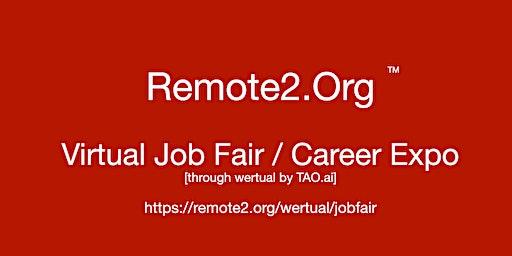#Remote2dot0 Virtual Job Fair / Career Expo Event #SaltLake