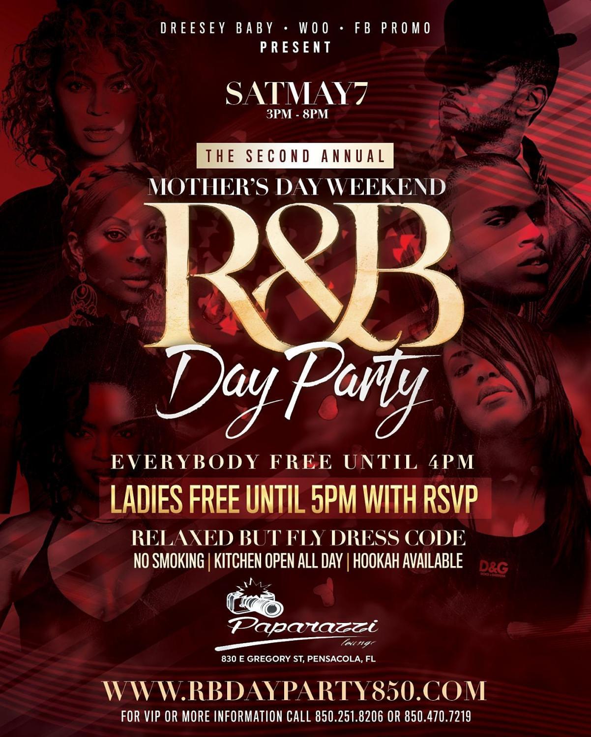 2nd Annual Mothers Day R&B Day Party at Paparazzi Bistro and Lounge