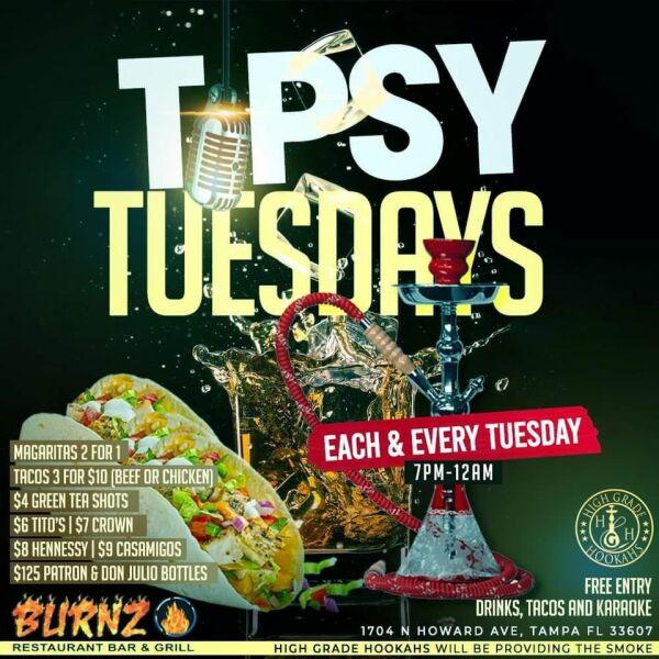 Tipsy Tuesdays at Burnz