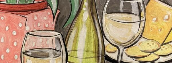 Wine and Cheese paint and sip event