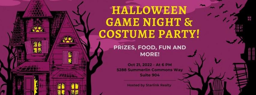 Halloween Game Night & Costume Contest!