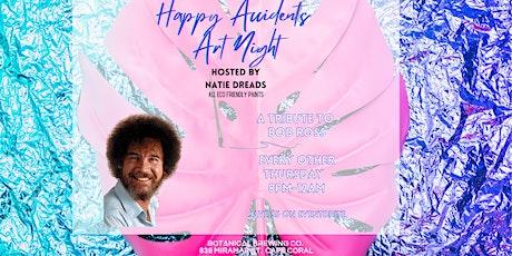 Happy Accidents Paint Night: A Tribute to Bob Ross   Hosted by Natie Dread