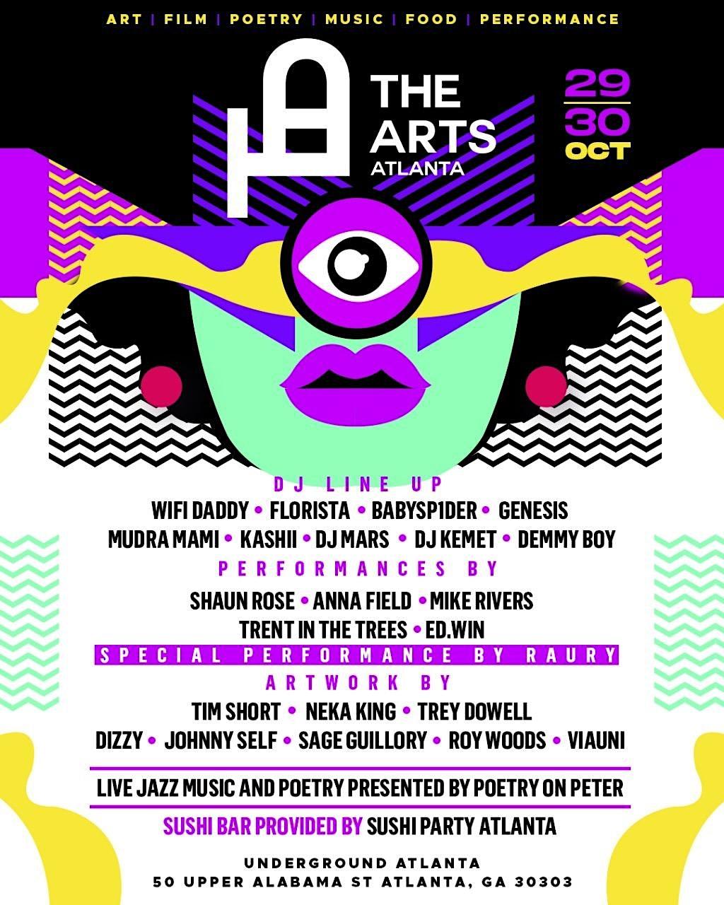 The Arts Atlanta (Halloween weekend)
Sat Oct 29, 2:00 PM - Sun Oct 30, 11:30 PM
in 11 days