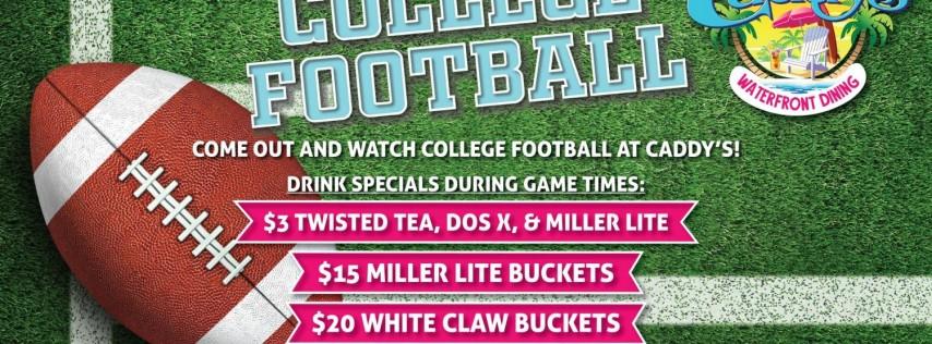 College Football at Caddy's Gulfport!