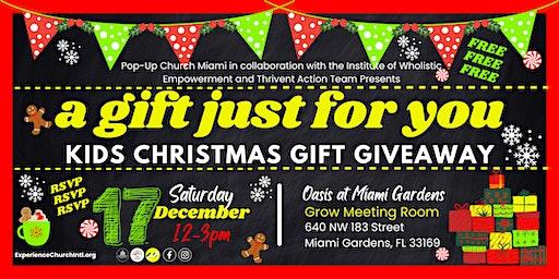 Pop-Up Church Miami Kids Christmas Gift Giveaway