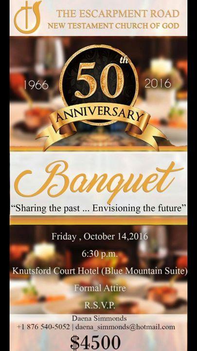 Escarpment Road New Testament Church of God 50th Anniversary Banquet