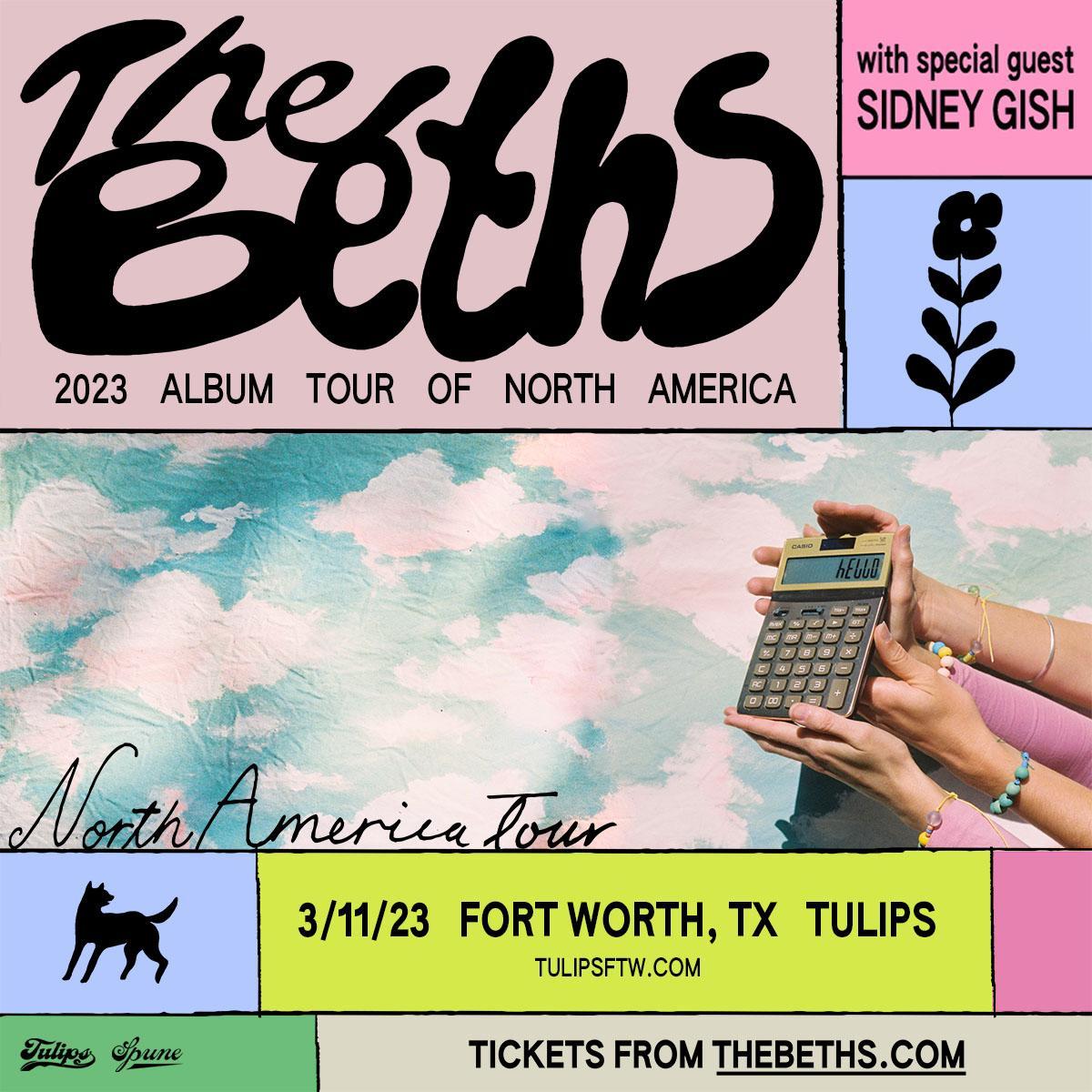 The Beths w /  Sidney Gish | Tulips