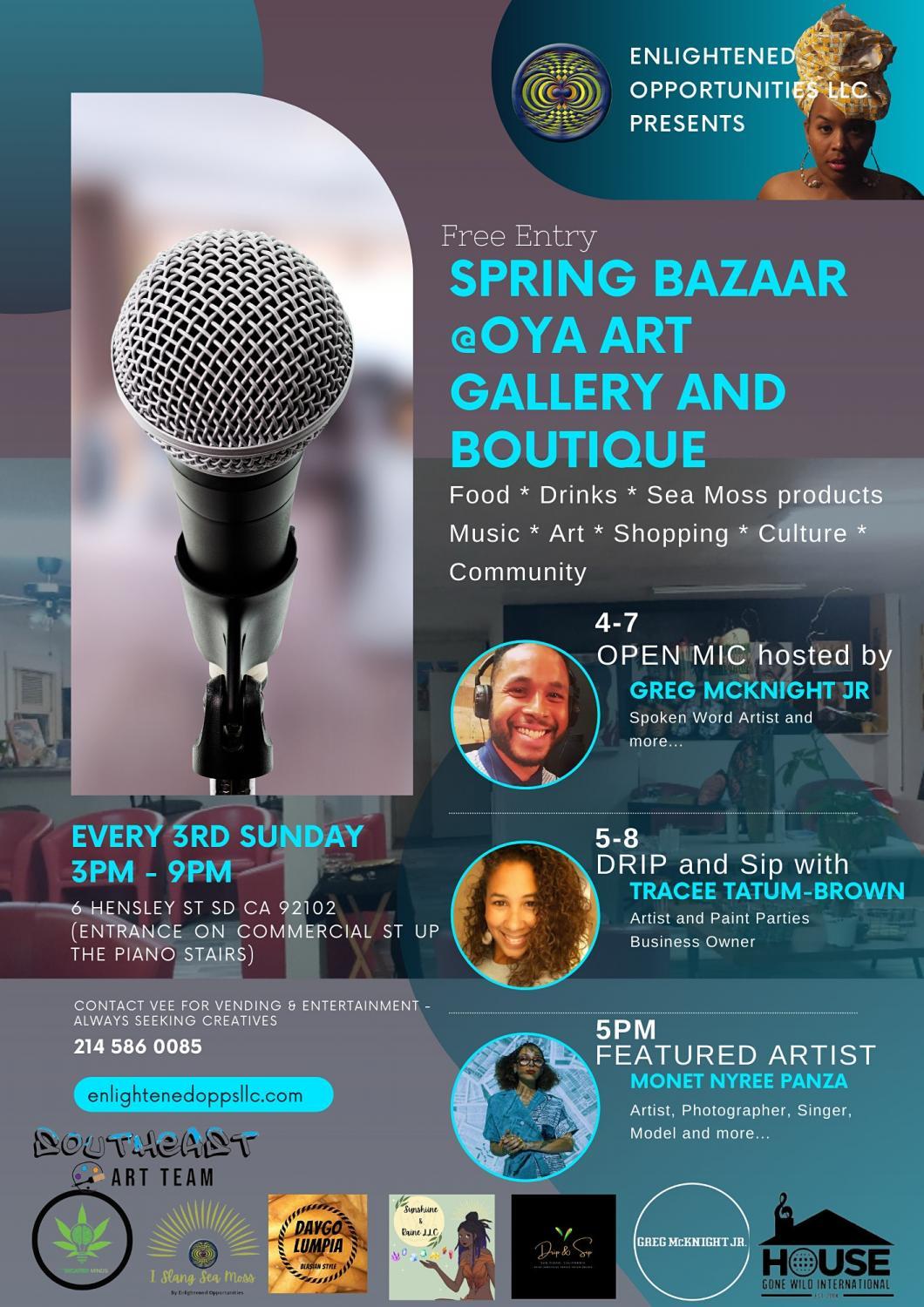 Spring Bazaar at Oya Art Gallery and Boutique