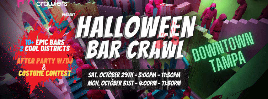 Halloween Bar Crawl 10/29 - Downtown Tampa