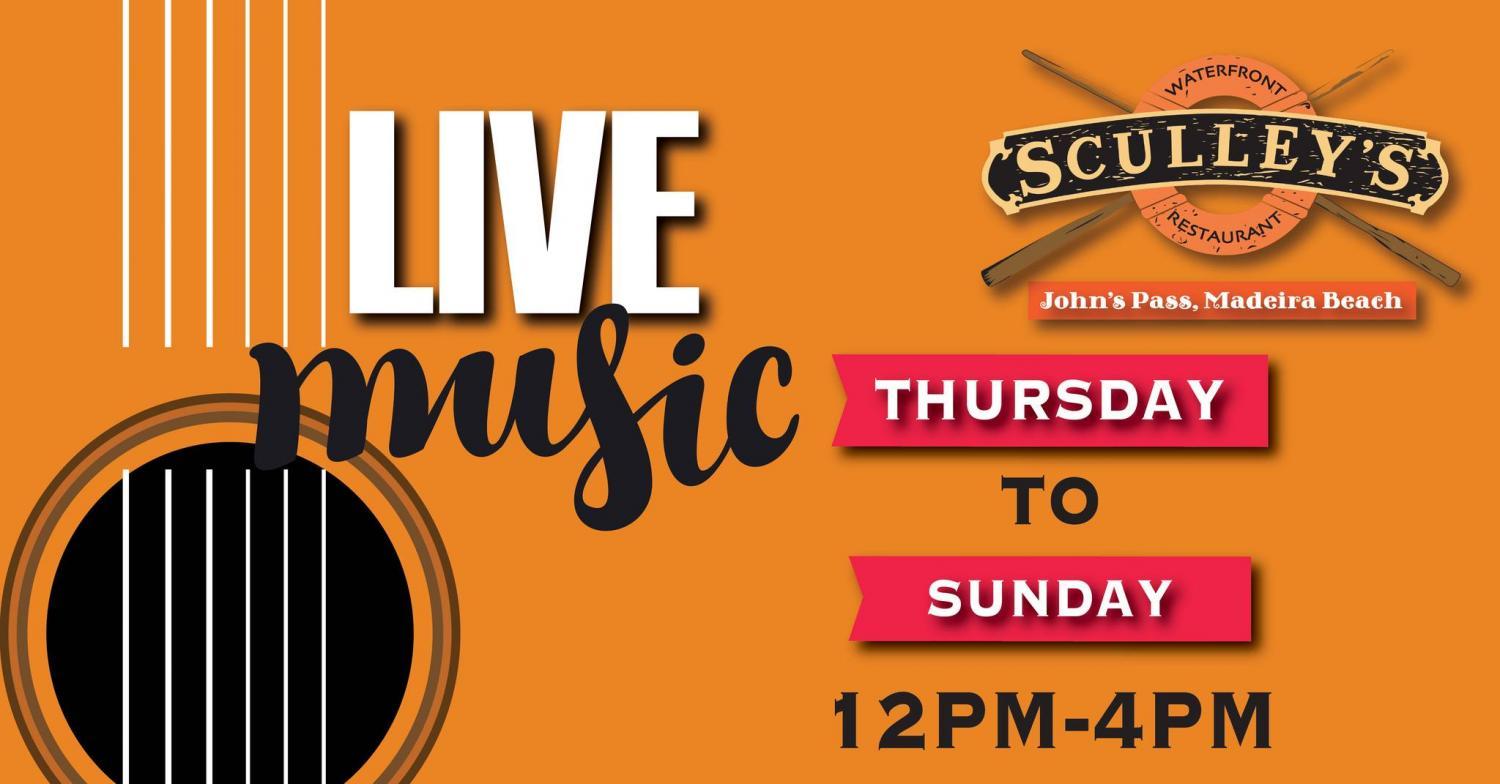 Live Music at Sculley's Waterfront John's Pass 1/20 - 1/23