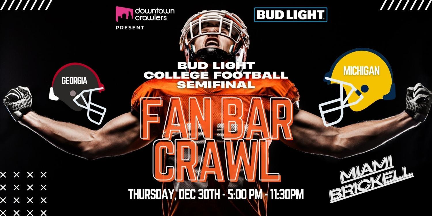 Bud Light College Football Fan Bar Crawl - Miami (Michigan Fans)
