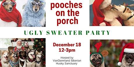 Pooches On The Porch Ugly Sweater Pawty & Photos with Santa