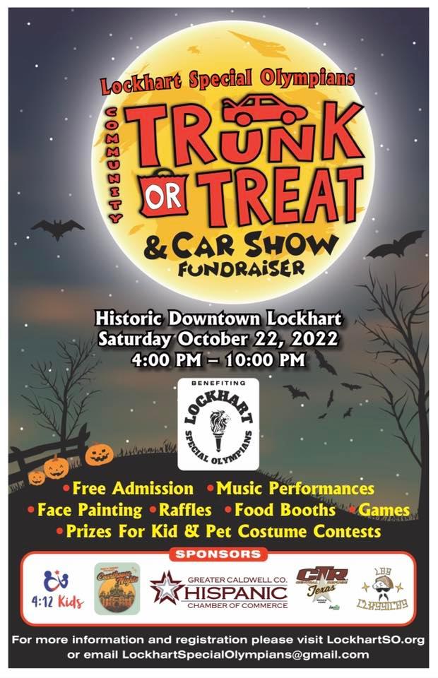 Community Trunk or Treat & Car Show Fundraiser for Special Olympians
Sat Oct 22, 4:00 PM - Sat Oct 22, 10:00 PM
in 3 days