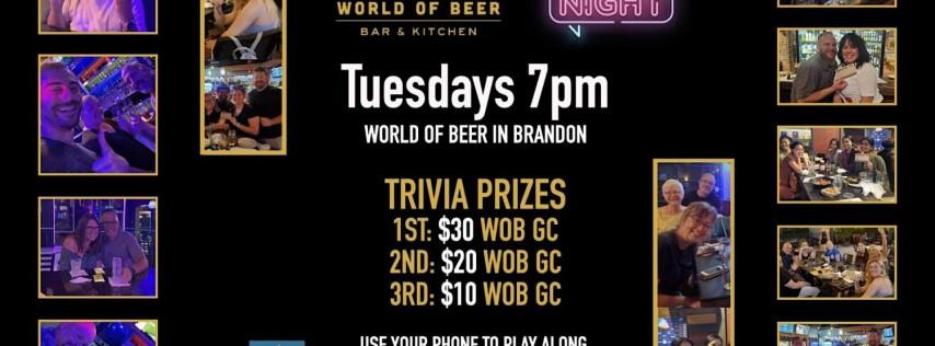 Leaderboard Trivia Game Night | World of Beer - Brandon FL