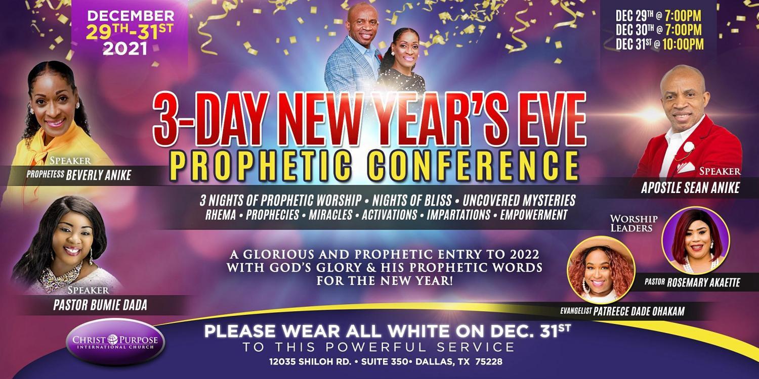 3-DAY New Year's EVE Prophetic Conference