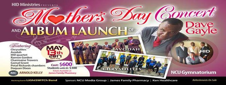 Mother's Day Concert & Album Launch: Dave Gayle