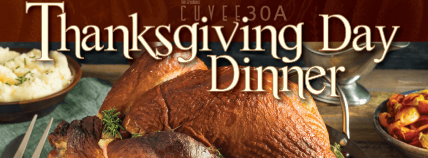Tim Creehan’s Thanksgiving Day Dinner exclusively @Cuvee30A
