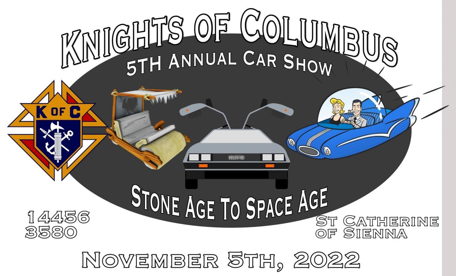 CAR SHOW Clearwater Knights of Columbus 5th Annual
Sat Nov 5, 9:00 AM - Sat Nov 5, 2:00 PM