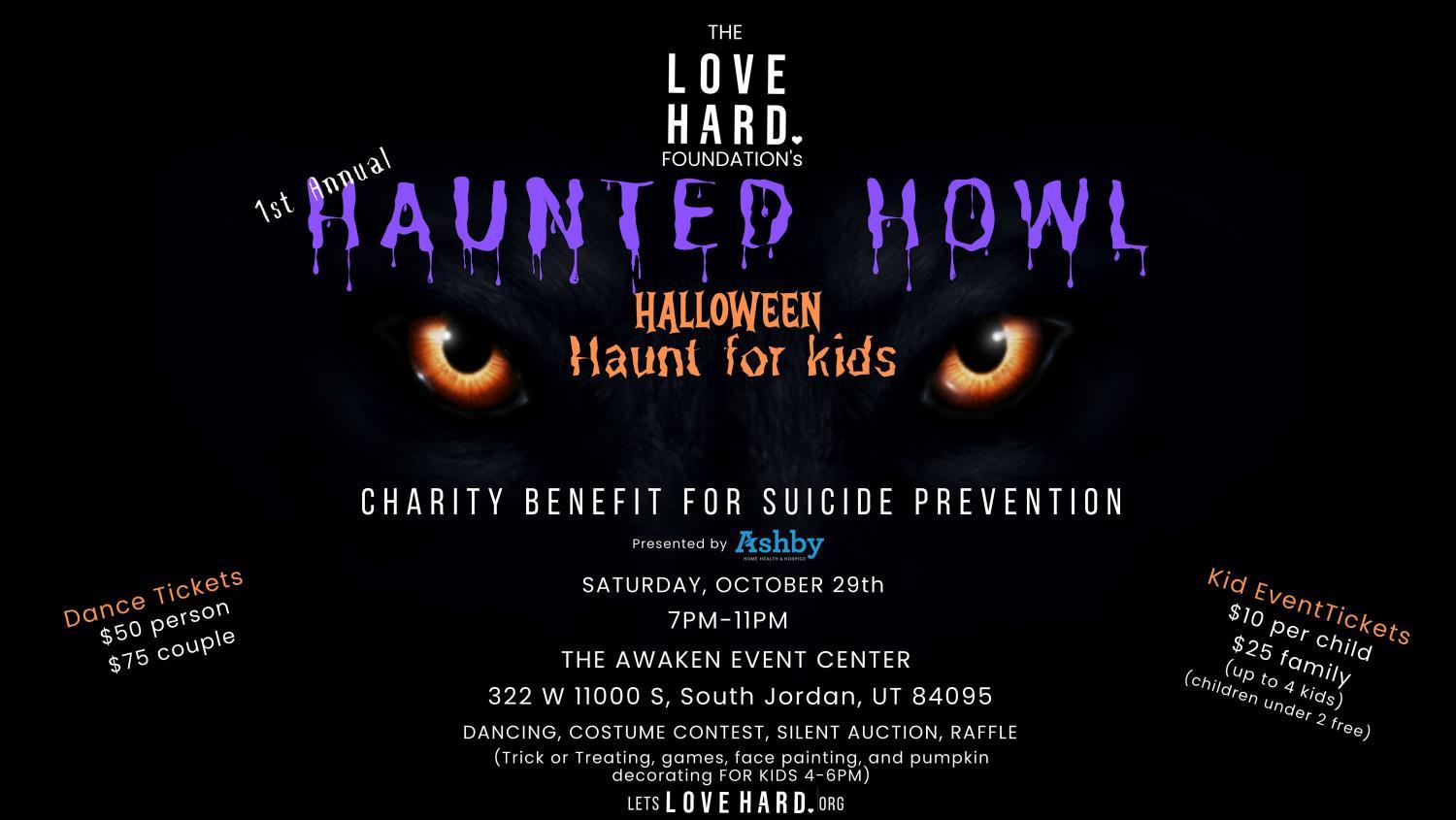 Love Hard`s First annual Haunted Howl Haunt for kids
Sat Oct 29, 4:00 PM - Sat Oct 29, 6:00 PM
in 9 days