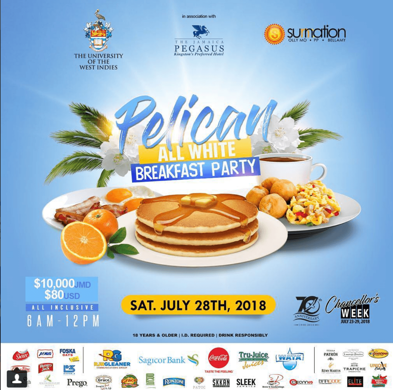 Pelican All White Breakfast Party