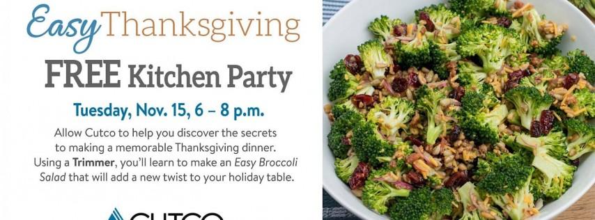Easy Thanksgiving Free Kitchen Party