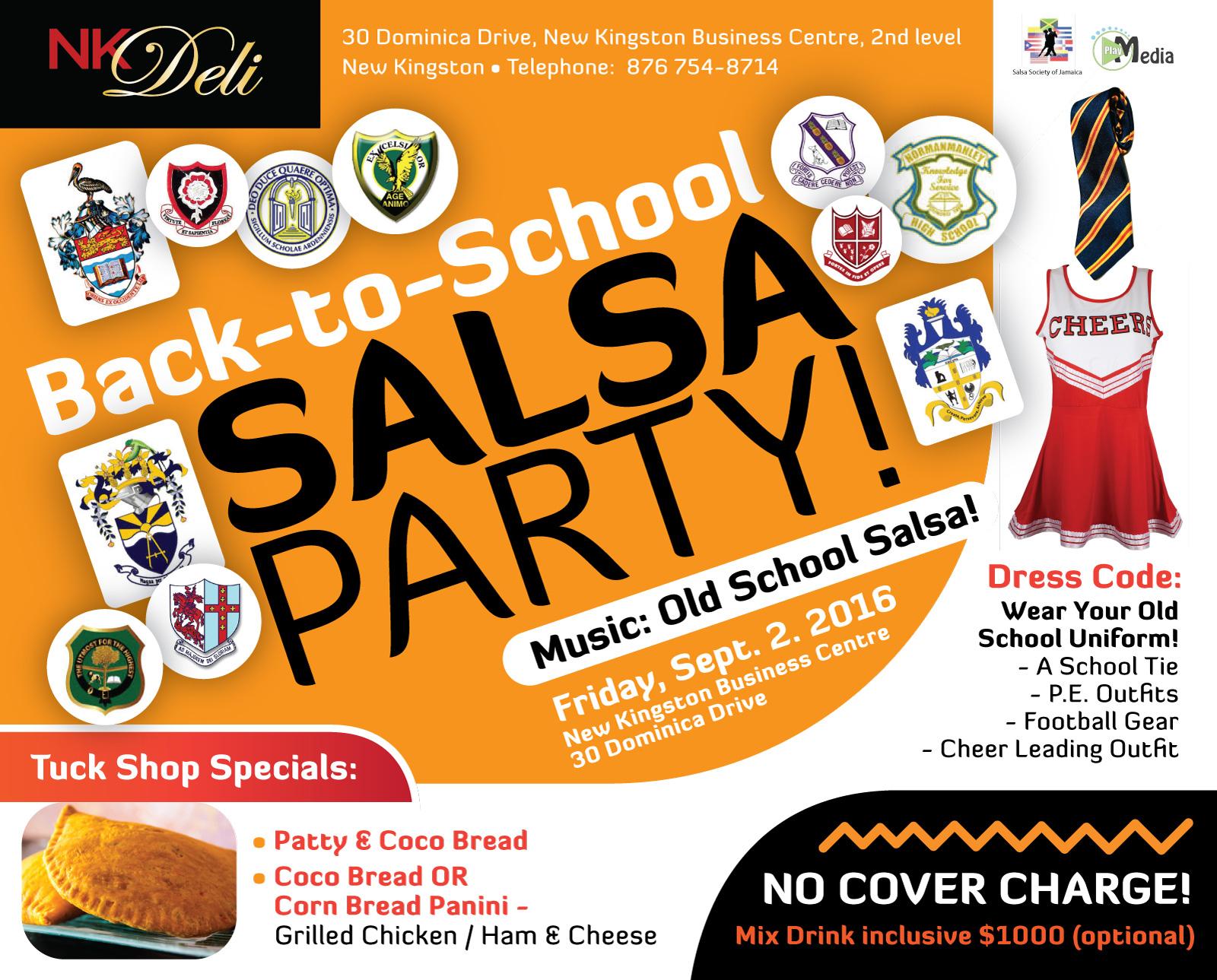 Back To School SALSA PARTY  - Dress Code: Old School Uniform