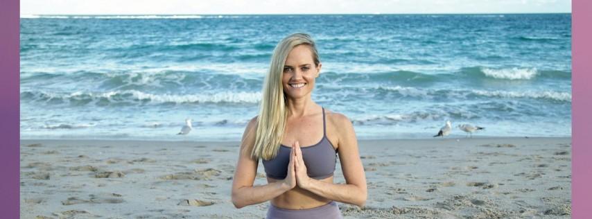 Summer Sunrise Beach Stretching with Restorative Yoga
