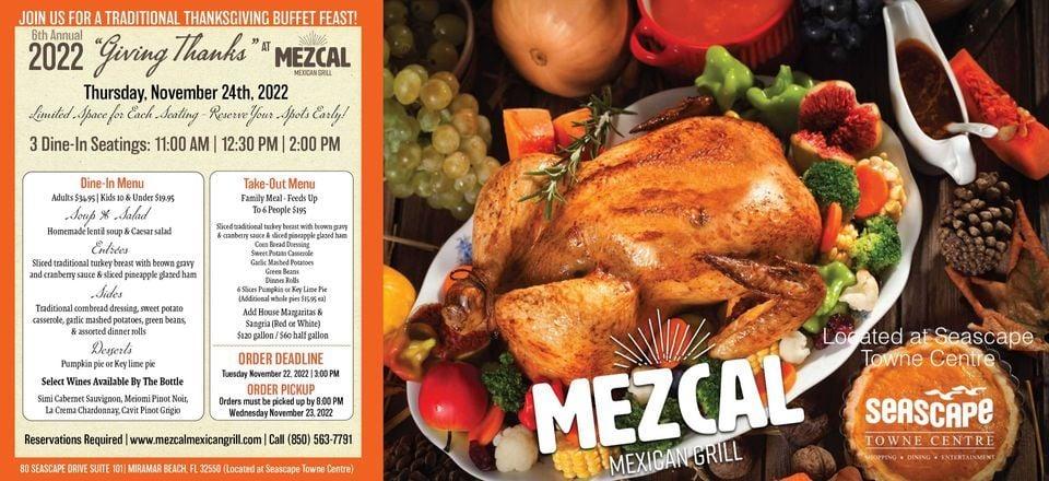 Thanksgiving Day Feast 2022 at Mezcal Mexican Grill