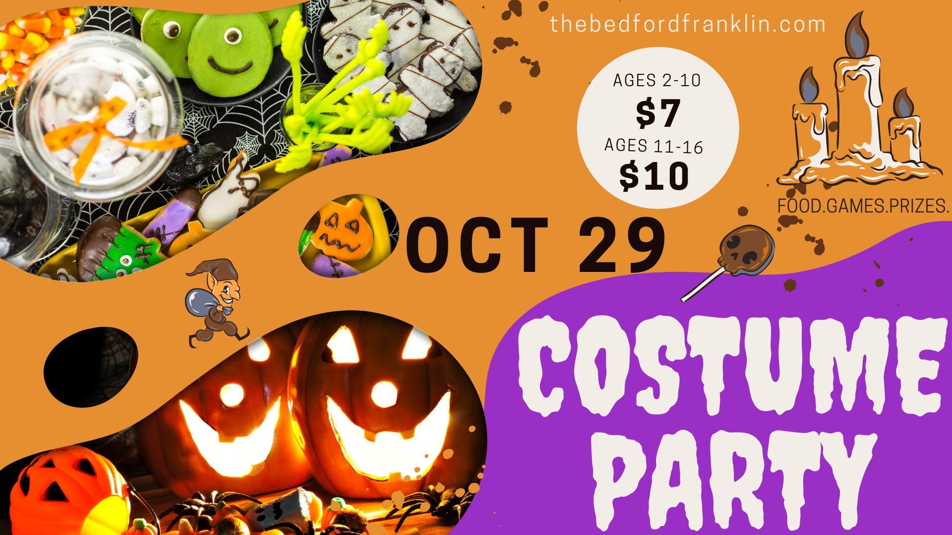 Kids Costume Party
Sat Oct 29, 3:00 PM - Sat Oct 29, 5:30 PM
in 9 days
