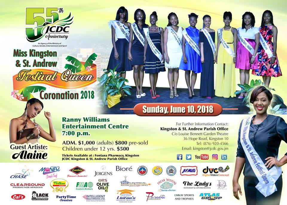 2018 Miss Kingston and St. Andrew Festival Queen Coronation