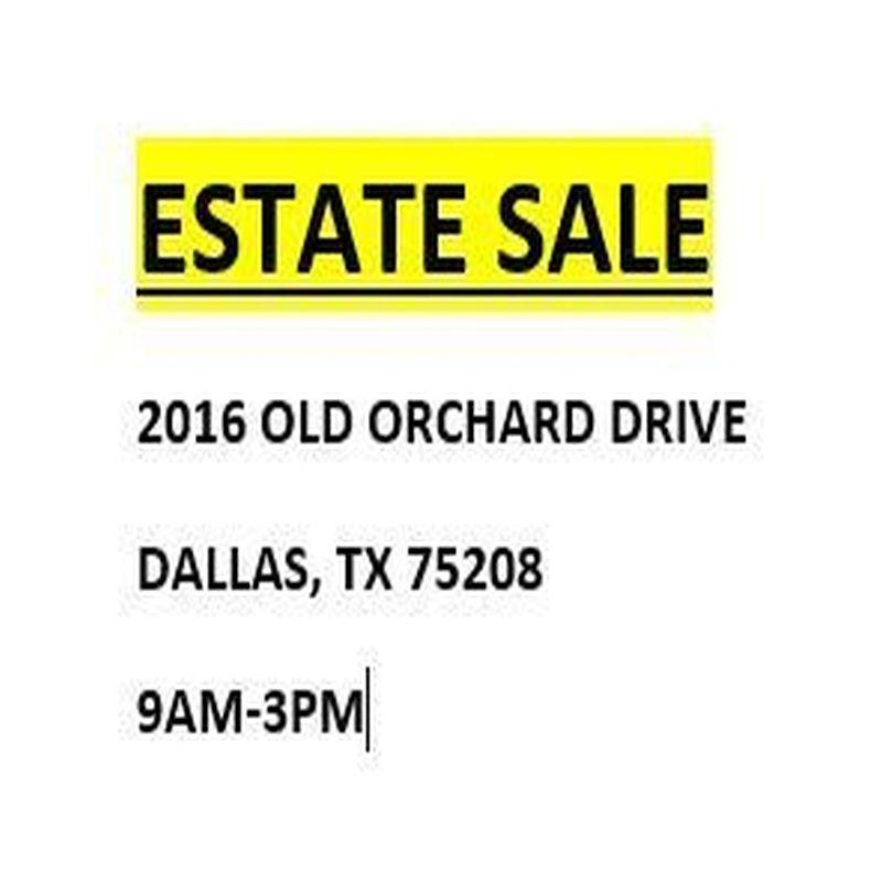 Estate Sale
Sat Oct 22, 9:00 AM - Sat Oct 22, 4:00 PM
in 2 days