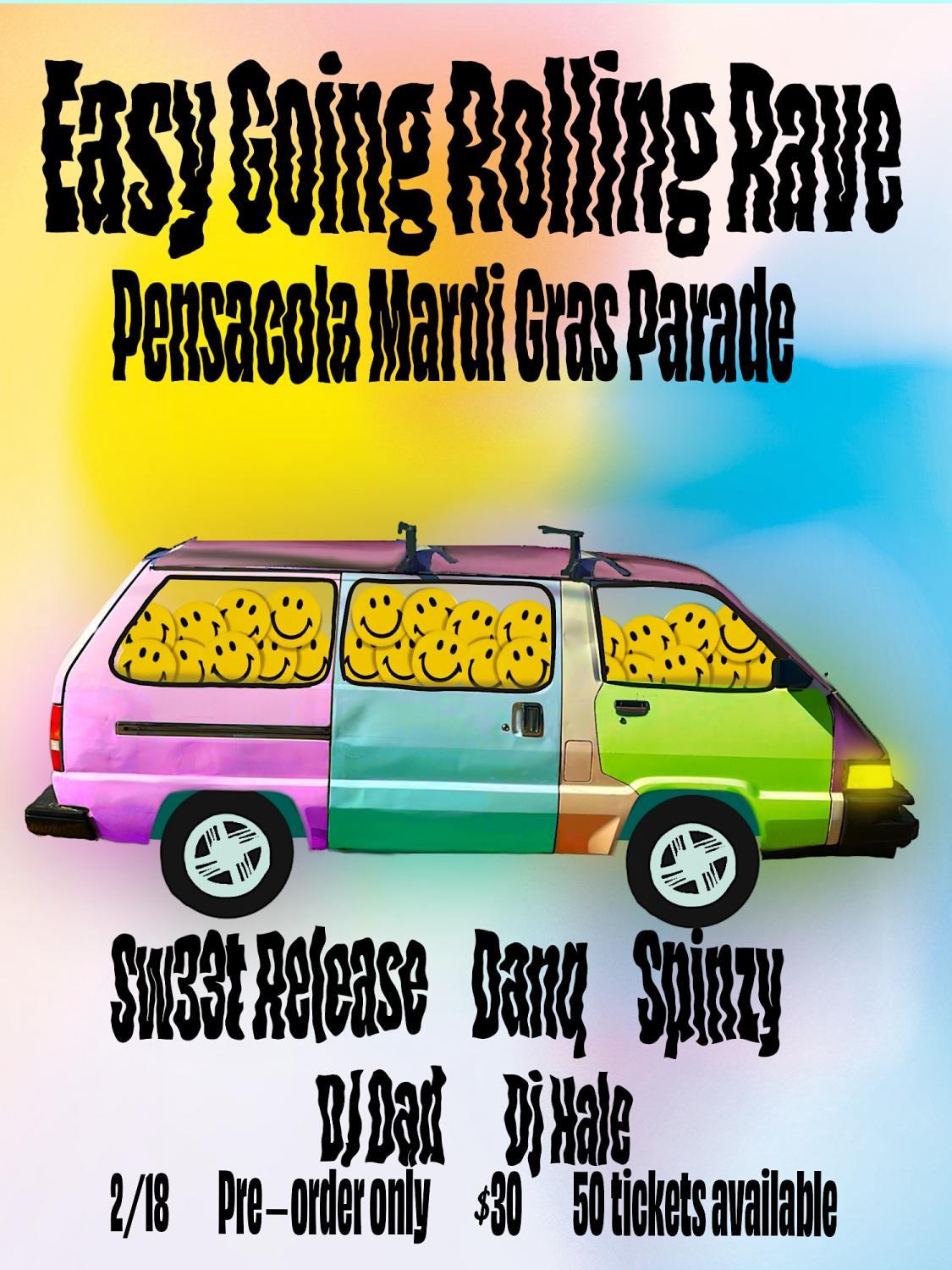 Easy Going Rolling Rave at South Palafox Street