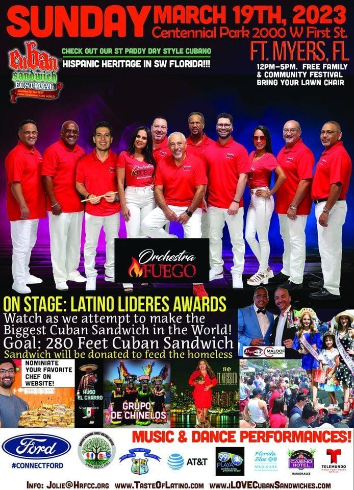 Ft. Myers: Ford Cuban Sandwich Festival +@2022 Top Lideres Awards