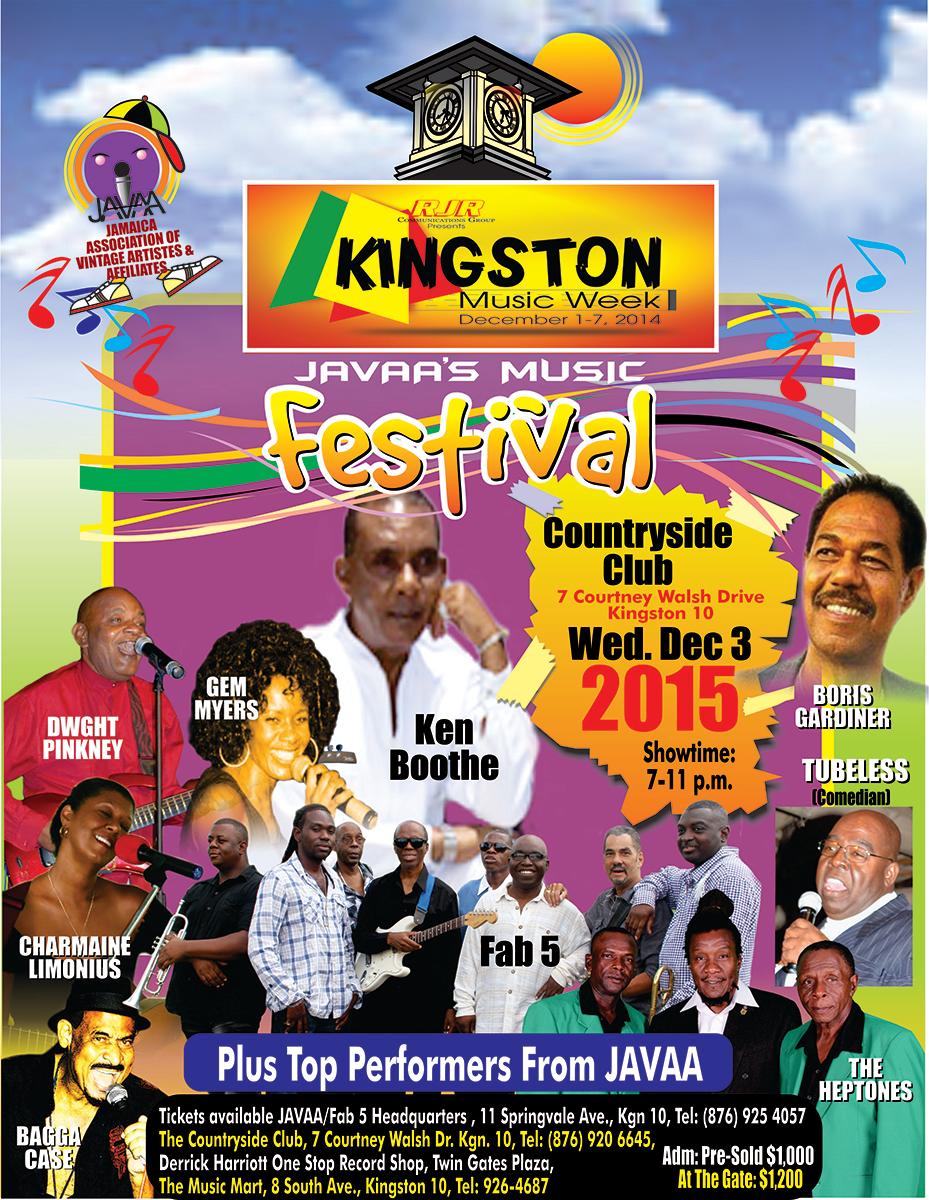 JAVAA's Music Festival: Kingston Music Week