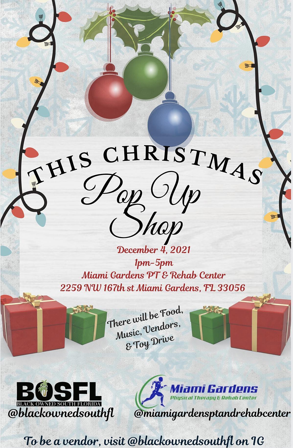 This Christmas Pop Up Shop