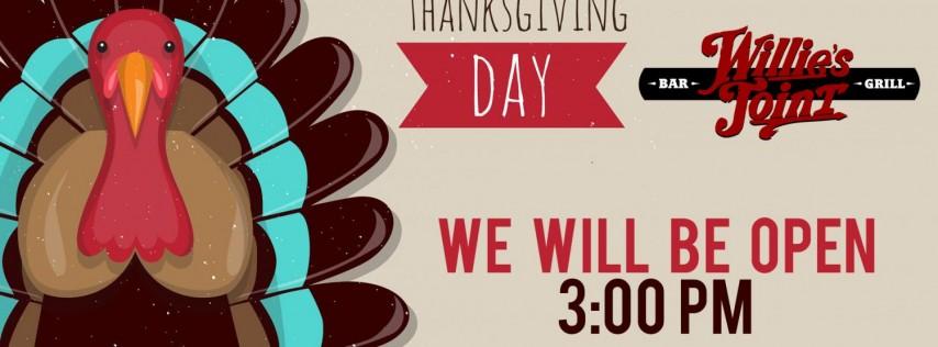 Thanksgiving Day - We are Open