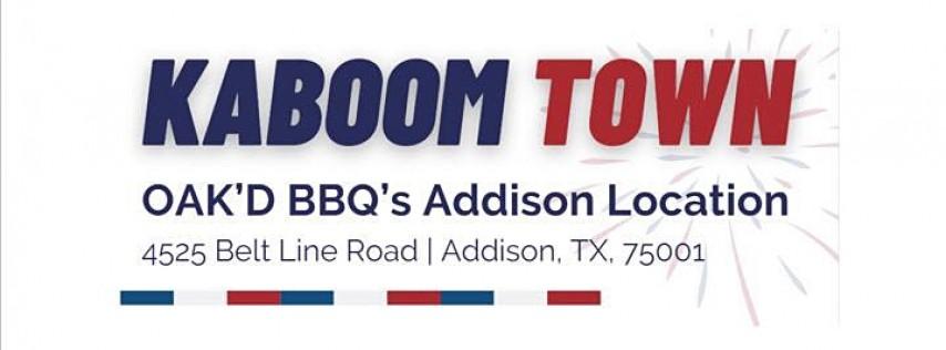 Kaboom Town - July 3 - Parking Lot Party, OAK'D BBQ's Addison Location