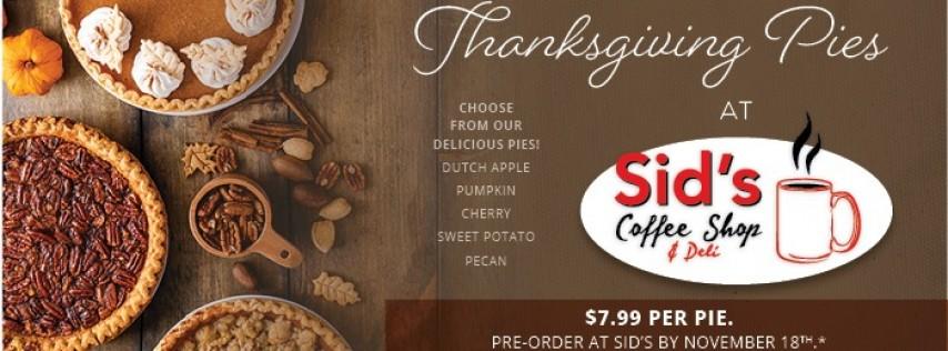Thanksgiving Pies Pre-Order