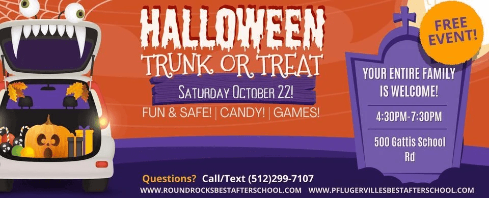 Round Rock's Best Trunk-or-Treat!
Sat Oct 22, 4:30 PM - Sat Oct 22, 7:30 PM
in 2 days