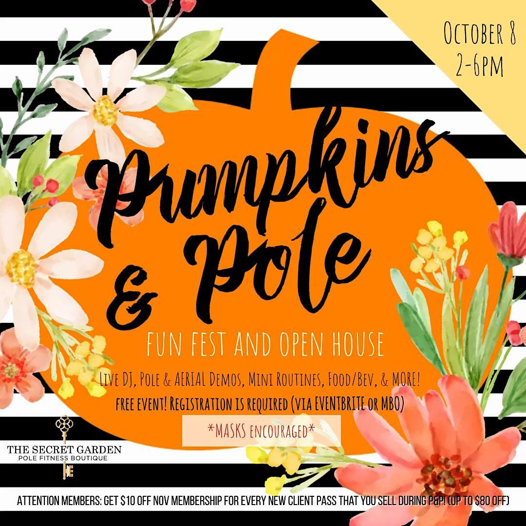 Pumpkins & Pole: Fun Fest and Open House
Sat Oct 8, 2:00 PM - Sat Oct 8, 6:00 PM