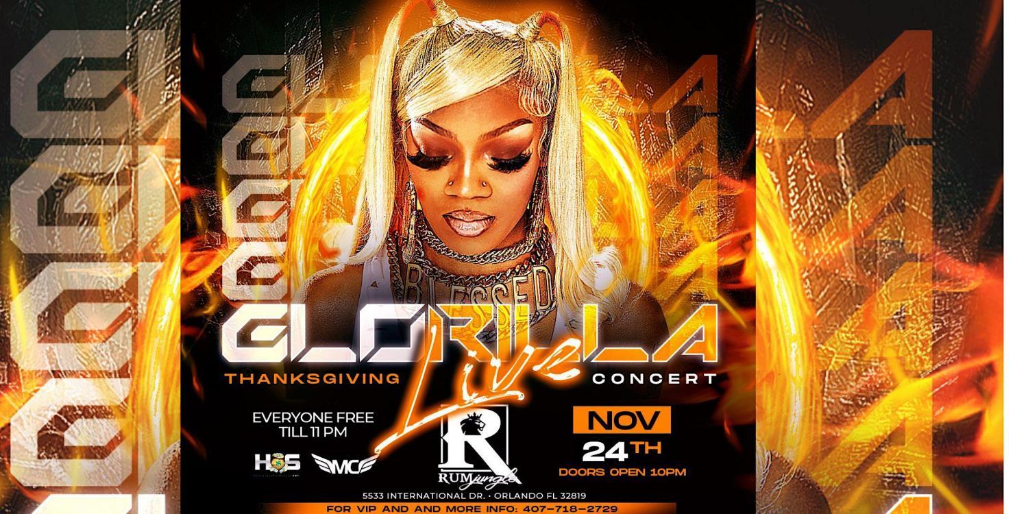 GloRilla LIVE ThanksGiving Night at Rum Jungle
Thu Nov 24, 10:00 PM - Fri Nov 25, 2:00 AM
in 20 days