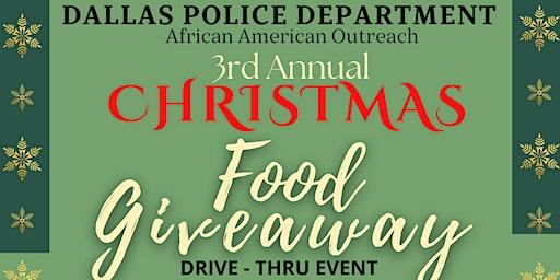 2022 Dallas Police Department Christmas Food Giveaway at Paul Quinn College