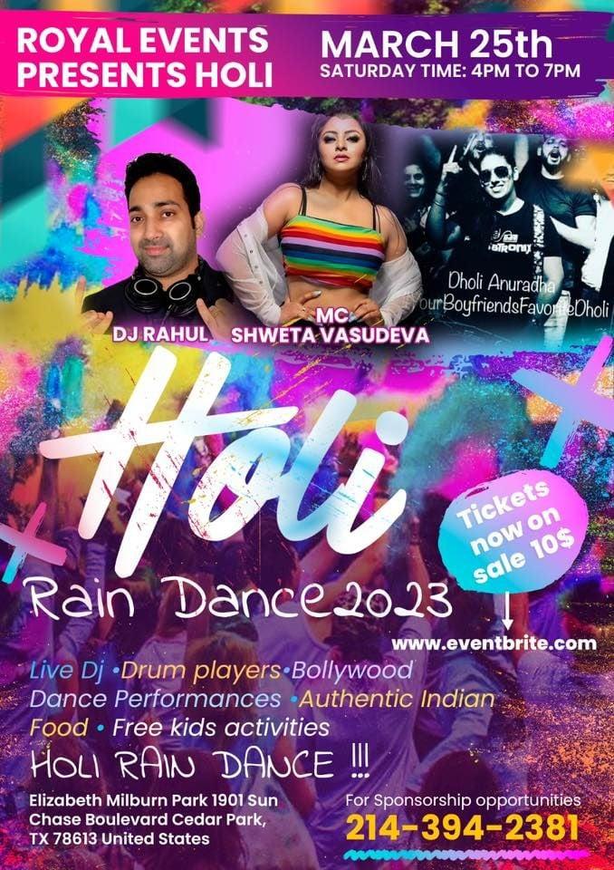 Rang Barse Holi Rain Dance 2023
