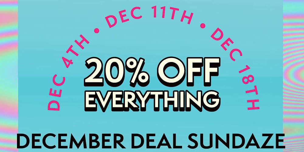 December Deal Sundaze 20% off at Avantpop Bookstore