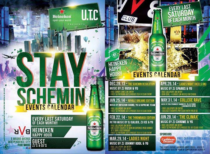 Heineken Stay Schemin  "Event Calender"