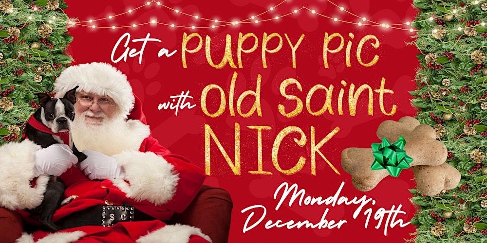 Puppy Pics with Old Saint Nick at Throw Social Delray Beach