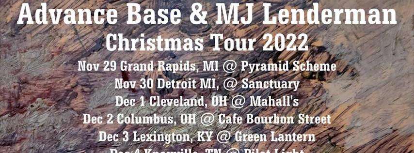 Advance base & mj lenderman christmas tour at cafe bourbon st.